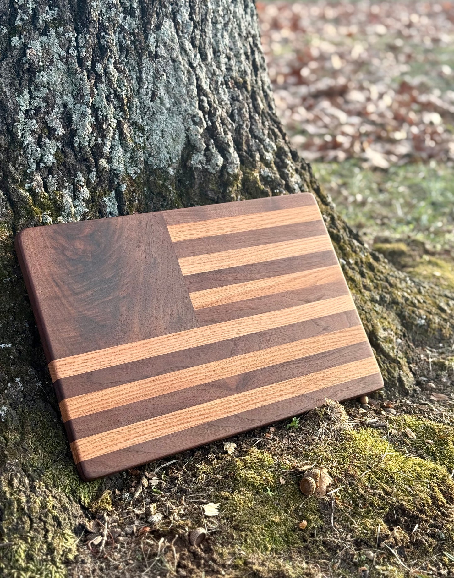 American flag cutting Board