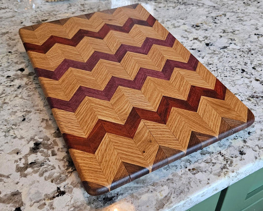 Chevron-style cutting boards